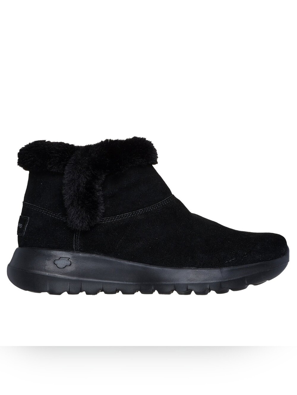 Skechers Black Faux-Fur Winter Ankle Boot - Picture 6 of 8